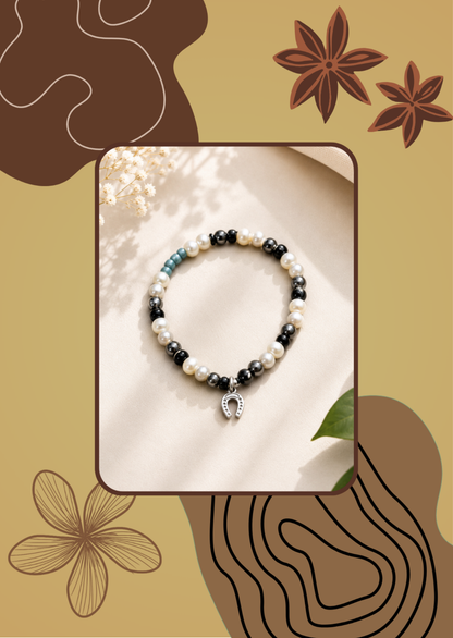Lucky Horseshoe Beaded Bracelet