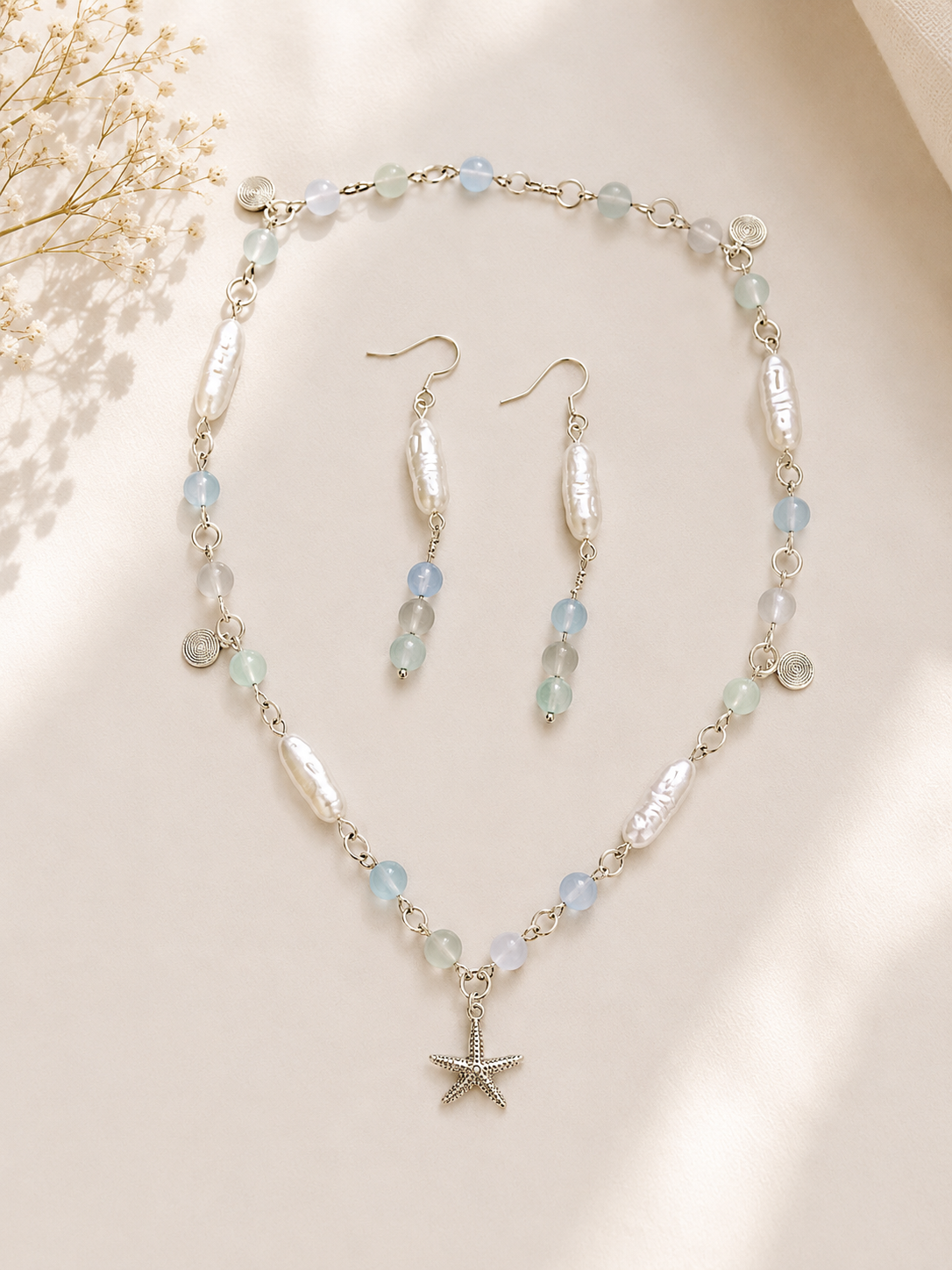Ocean Breeze Pearl Jewelry Set